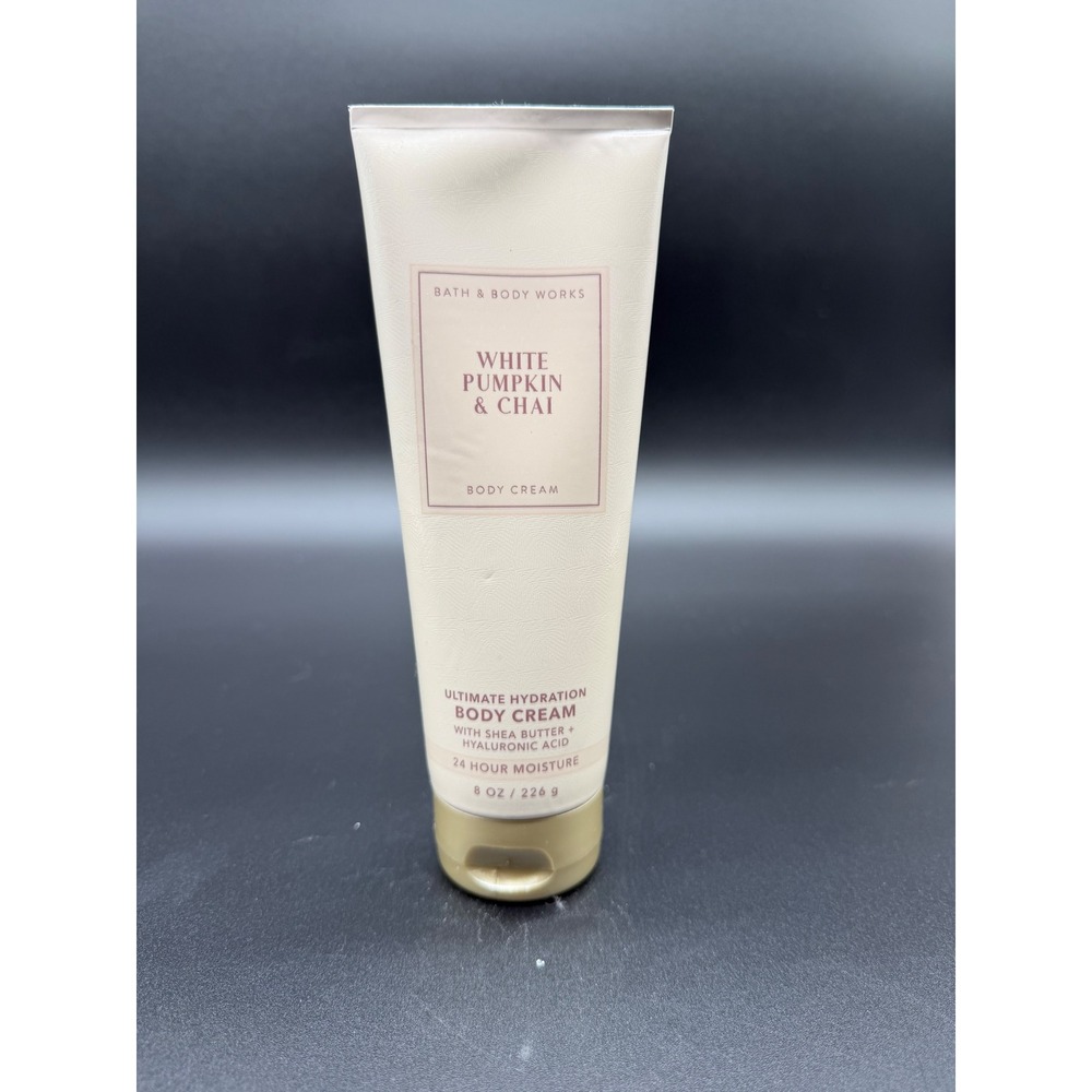 Bath & Body Works White Pumpkin & Chai Ultimate Hydration Body Cream‎ 8 oz New